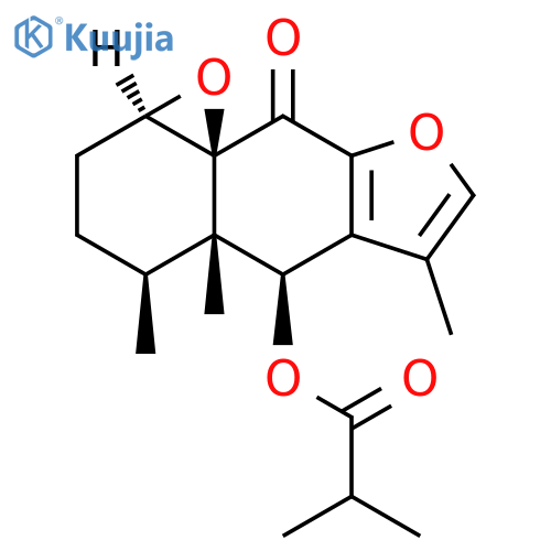 1beta,10beta-Epoxy-6beta-isobutyryloxy-9-oxofuranoeremophilane structure