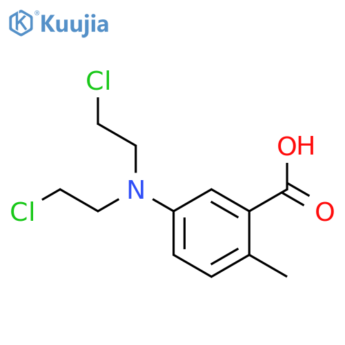 Benzoic acid,5-[bis(2-chloroethyl)amino]-2-methyl- structure