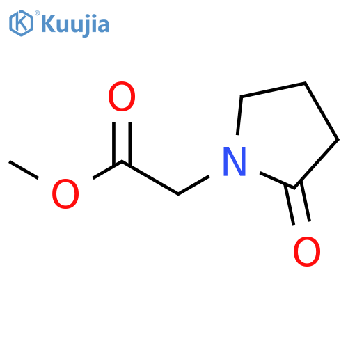 methyl 2-(2-oxopyrrolidin-1-yl)acetate structure