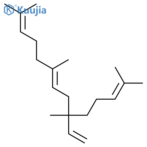 2,6,12-Tetradecatriene,9-ethenyl-2,6,9,13-tetramethyl- structure
