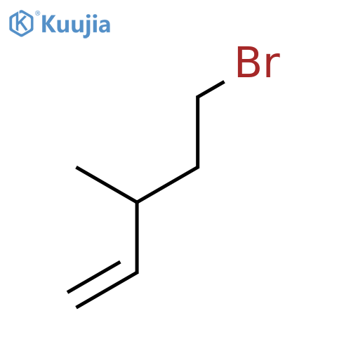 1-Pentene, 5-bromo-3-methyl- structure