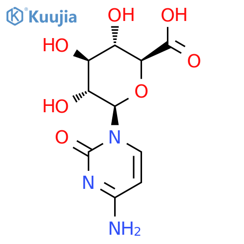 4-amino-1-(beta-D-glucopyranuronosyl)pyrimidin-2(1H)-one structure