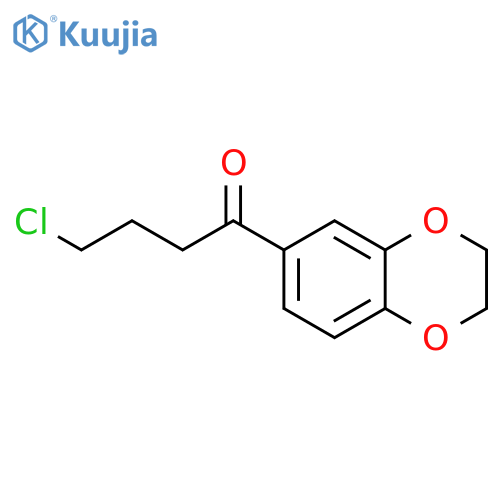 1-BUTANONE, 4-CHLORO-1-(2,3-DIHYDRO-1,4-BENZODIOXIN-6-YL)- structure