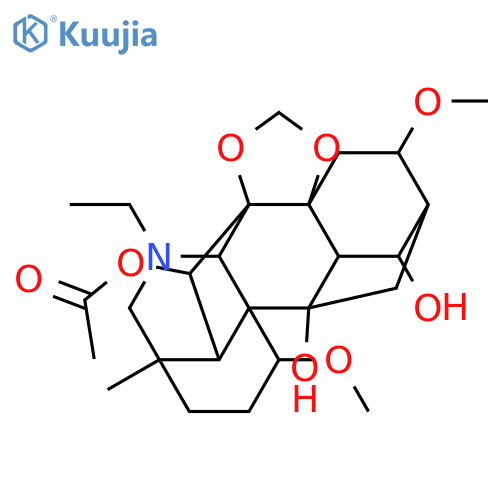 Aconitane-6,10,14-triol,20-ethyl-1,16-dimethoxy-4-methyl-7,8-[methylenebis(oxy)]-, 6-acetate, (1a,6b,14a,16b)- structure