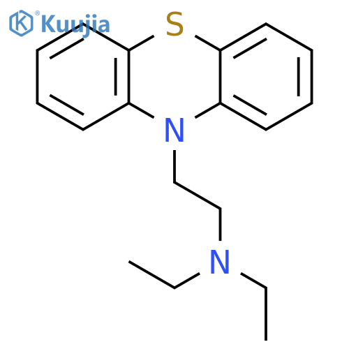 10H-Phenothiazine-10-ethanamine,N,N-diethyl- structure