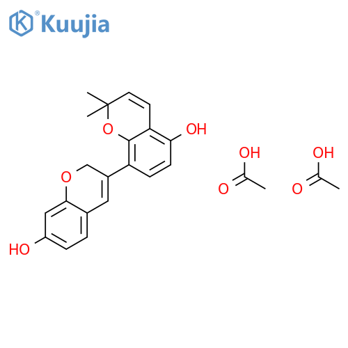 [3,8'-BI-2H-1-BENZOPYRAN]-5',7-DIOL, 2',2'-DIMETHYL-, DIACETATE structure