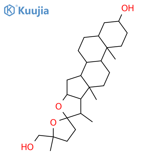 Furostan-3,26-diol, 22,25-epoxy-, (3β,5α,22α,25S)- (9CI) structure