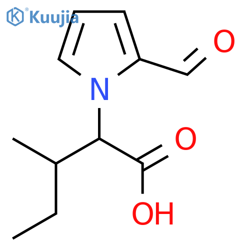 2-(2-Formyl-1H-pyrrol-1-yl)-3-methylpentanoic acid structure