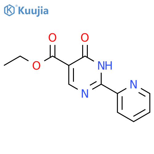 ethyl 4-hydroxy-2-(2-pyridinyl)-5-pyrimidinecarboxylate structure