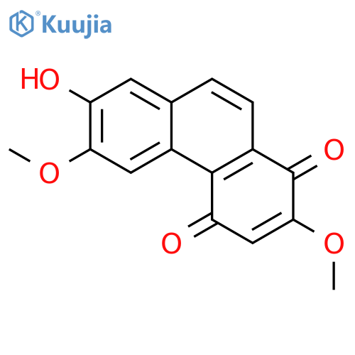 1,4-Phenanthrenedione, 7-hydroxy-2,6-dimethoxy- structure