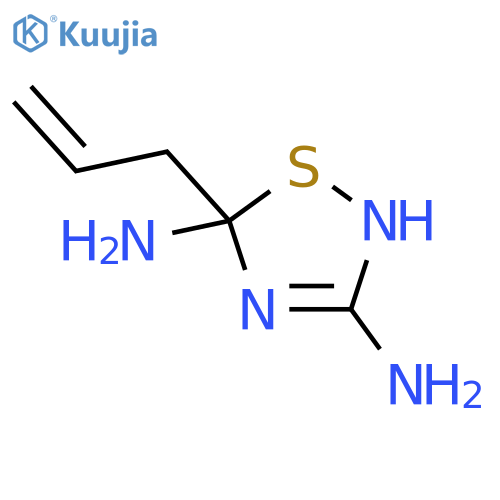 1,2,4-Thiadiazole-3,5-diamine,N5-2-propen-1-yl- structure