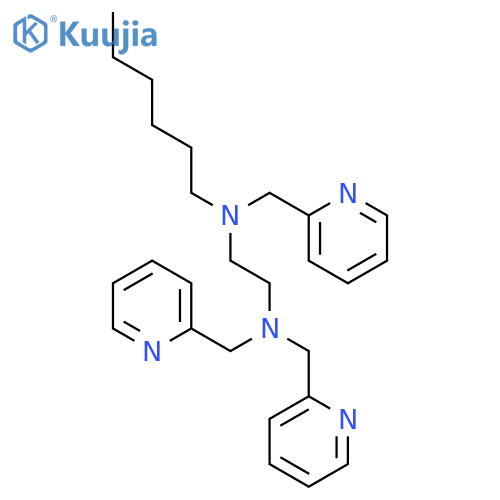 N~1~-Hexyl-N~1~,N~2~,N~2~-tris[(pyridin-2-yl)methyl]ethane-1,2-diamine structure