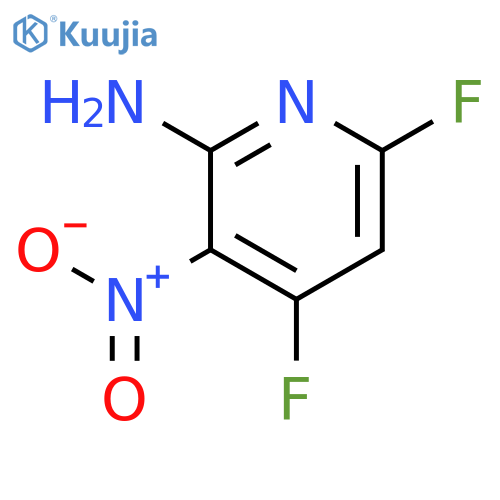 4,6-difluoro-3-nitro-2-Pyridinamine structure