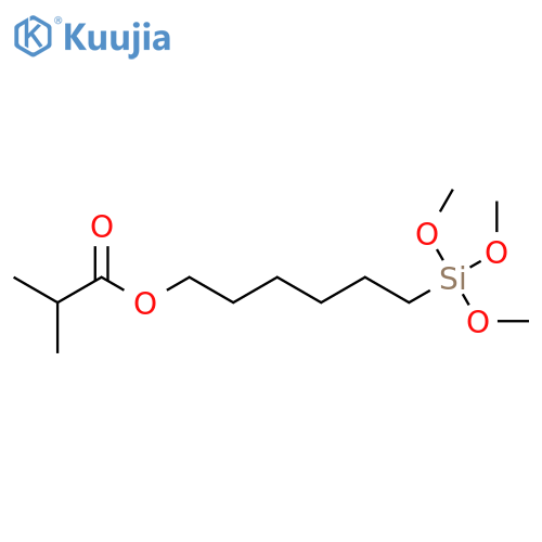 Propanoic acid, 2-methyl-, 6-(trimethoxysilyl)hexyl ester structure