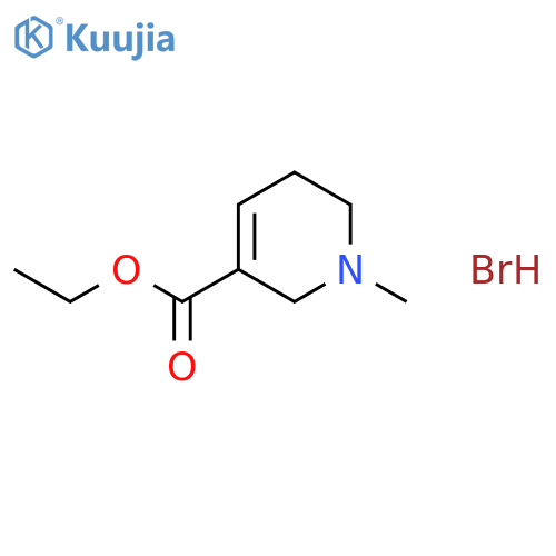Ethyl 1-methyl-3,6-dihydro-2h-pyridine-5-carboxylate;hydrobromide structure
