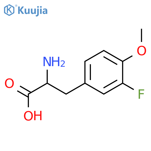 2-amino-3-(3-fluoro-4-methoxyphenyl)propanoic acid structure