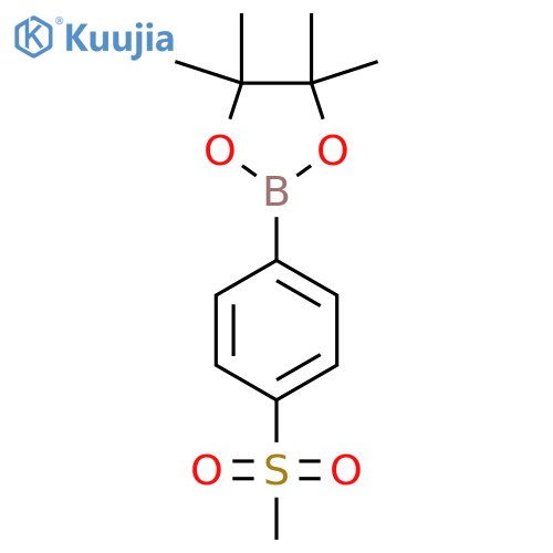 2-(4-methanesulfonylphenyl)-4,4,5,5-tetramethyl-1,3,2-dioxaborolane structure