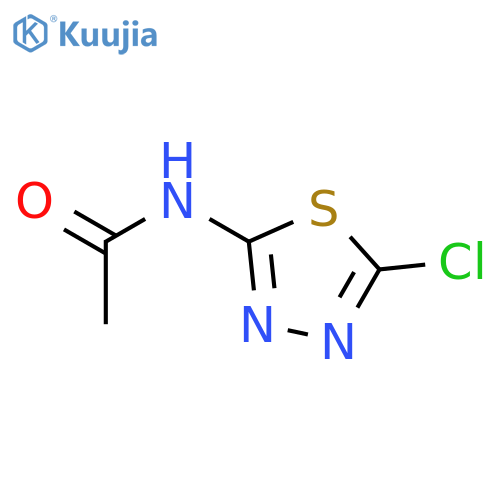 N-(5-Chloro-1,3,4-thiadiazol-2-yl)acetamide structure