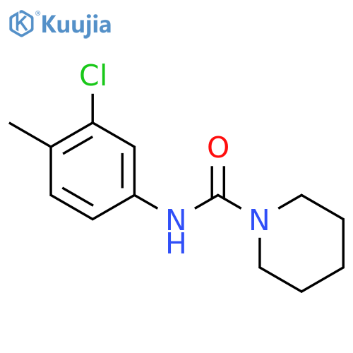 N-(3-chloro-4-methylphenyl)piperidine-1-carboxamide structure