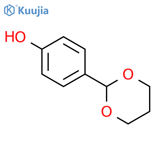 Phenol, 4-(1,3-dioxan-2-yl)- structure