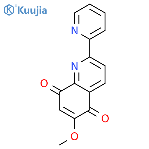 5,8-Quinolinedione, 6-methoxy-2-(2-pyridinyl)- structure