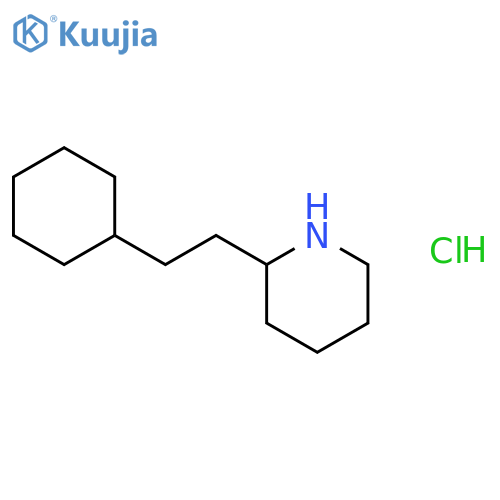 2-(2-cyclohexylethyl)piperidine hydrochloride structure