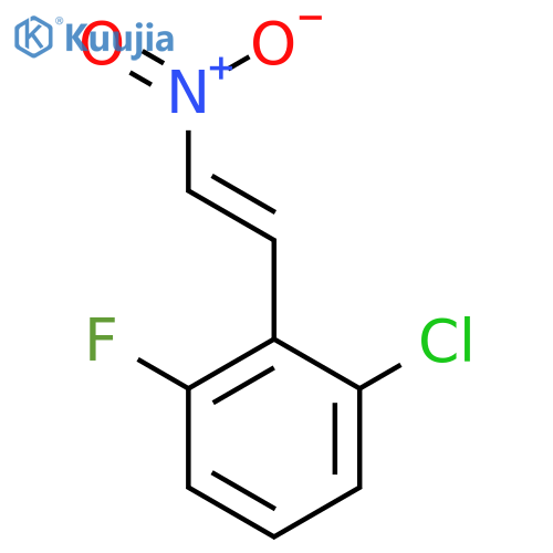2-CHLORO-6-FLUORO-OMEGA-NITROSTYRENE structure