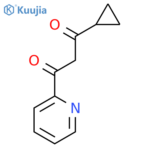 1-cyclopropyl-3-(pyridin-2-yl)propane-1,3-dione structure