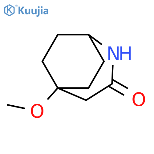 2-Azabicyclo[3.2.2]nonan-3-one, 5-methoxy- structure