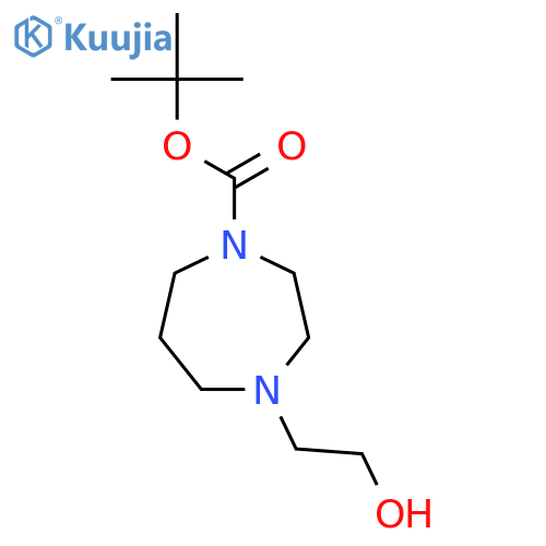 Tert-butyl 4-(2-hydroxyethyl)-1,4-diazepane-1-carboxylate structure