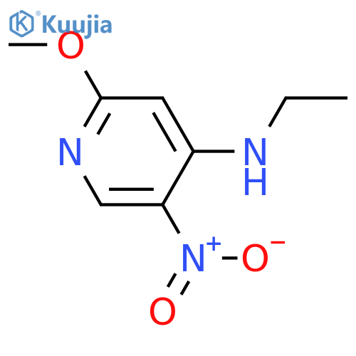 4-Pyridinamine, N-ethyl-2-methoxy-5-nitro- structure