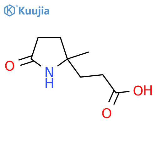 3-(2-Methyl-5-oxopyrrolidin-2-yl)propanoic acid structure