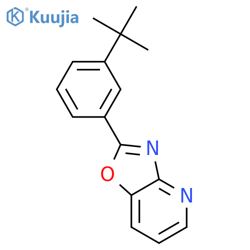 2-(3-(tert-Butyl)phenyl)oxazolo[4,5-b]pyridine structure