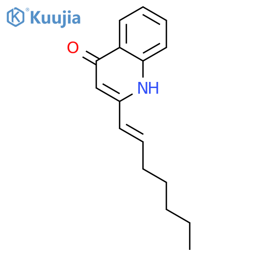 4(1H)-Quinolinone, 2-(1-heptenyl)- structure