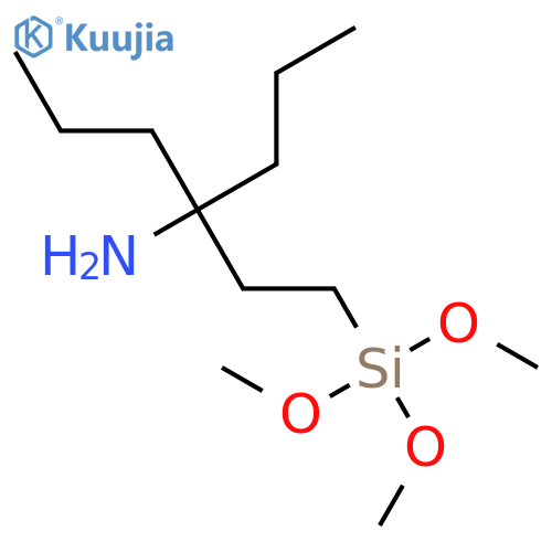 4-Heptanamine, 4-[2-(trimethoxysilyl)ethyl]- structure