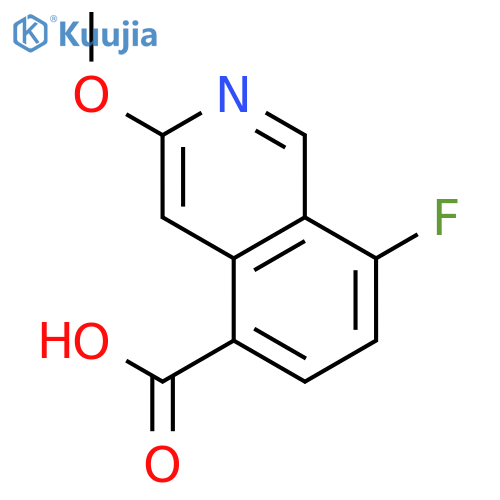 8-fluoro-3-methoxy-isoquinoline-5-carboxylic acid structure