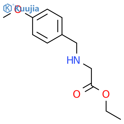 Ethyl 2-((4-methoxyphenyl)methylamino)acetate structure