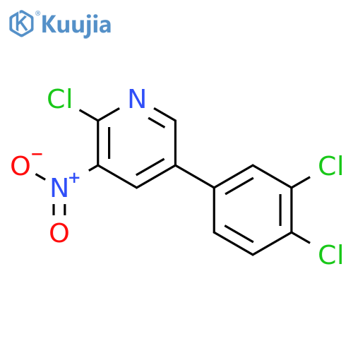 PYRIDINE, 2-CHLORO-5-(3,4-DICHLOROPHENYL)-3-NITRO- structure