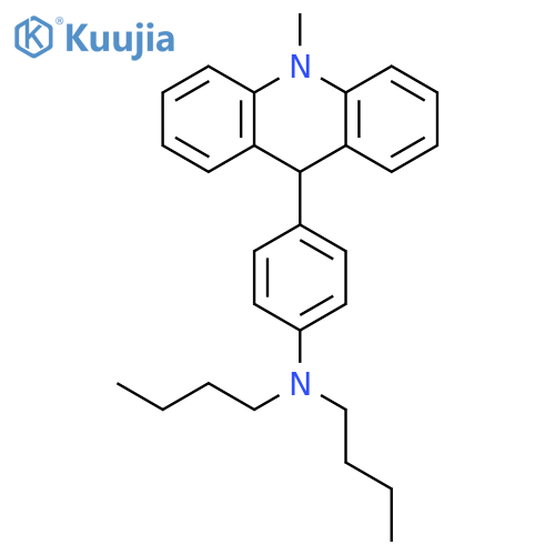 Benzenamine, N,N-dibutyl-4-(9,10-dihydro-10-methyl-9-acridinyl)- structure