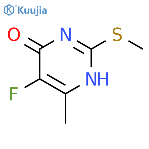 5-fluoro-6-methyl-2-(methylthio)-4(3H)-Pyrimidinone structure