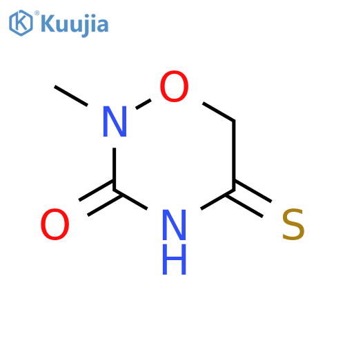 2H-1,2,4-Oxadiazin-3(4H)-one, dihydro-2-methyl-5-thioxo- structure