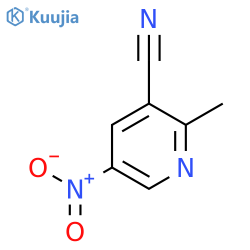 3-Pyridinecarbonitrile, 2-methyl-5-nitro- structure