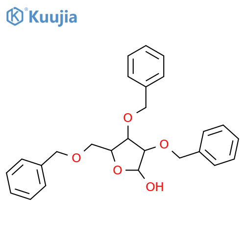 2,3,5-Tri-O-benzyl-beta-D-arabinofuranose structure