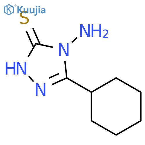 4-amino-5-cyclohexyl-4H-1,2,4-triazole-3-thiol structure