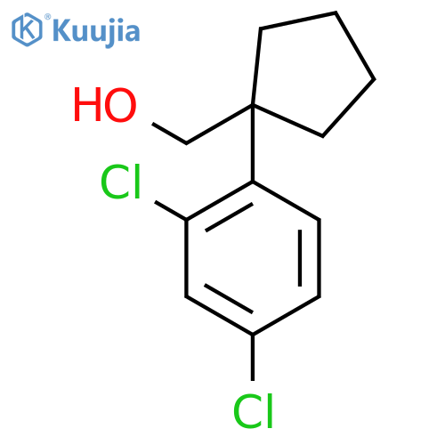 1-(2,4-dichlorophenyl)cyclopentylmethanol structure