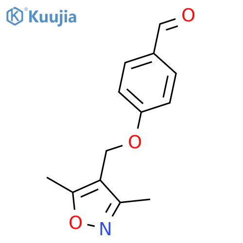 4-[(3,5-dimethyl-1,2-oxazol-4-yl)methoxy]benzaldehyde structure