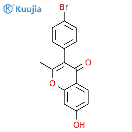 3-(4-Bromophenyl)-7-hydroxy-2-methyl-4H-chromen-4-one structure