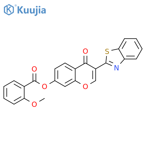 3-(1,3-benzothiazol-2-yl)-4-oxo-4H-chromen-7-yl 2-methoxybenzoate structure