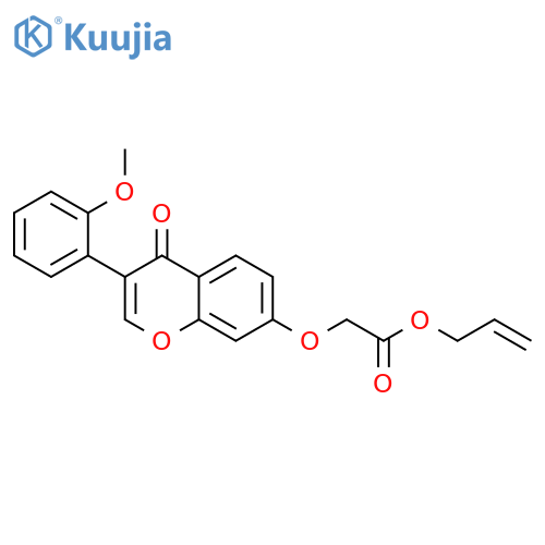 allyl 2-((3-(2-methoxyphenyl)-4-oxo-4H-chromen-7-yl)oxy)acetate structure