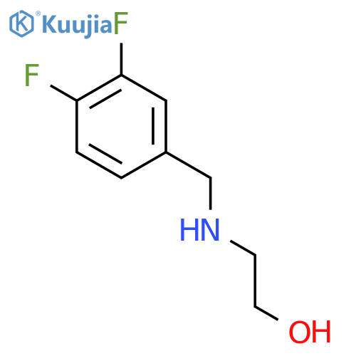 2-{(3,4-difluorophenyl)methylamino}ethan-1-ol structure